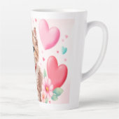 Lovely kitten hearts カフェラテマグ (右)