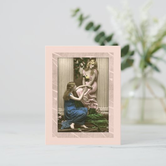 Lovely ladies beside columns Victorian ポストカード (スタンド正面)