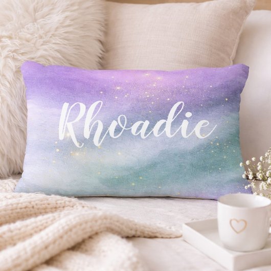 Lovely Lavender and Mint Dream Name アクセントクッション