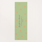 Lovely Lavender Floral Custom Vacation Retreat ヨガマット (裏面)