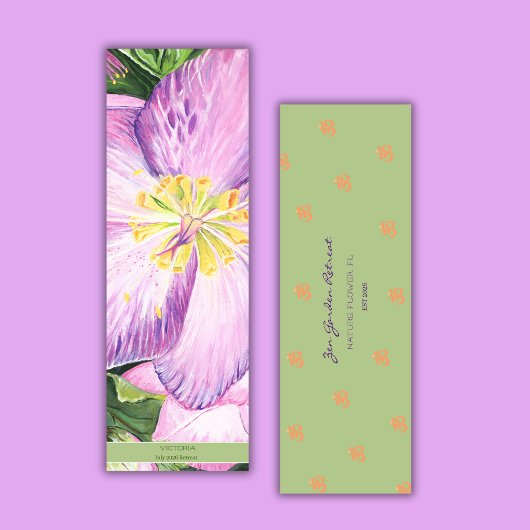 Lovely Lavender Floral Custom Vacation Retreat ヨガマット