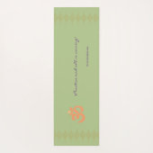 Lovely Lavender Floral with Famous Ashtanga Quote ヨガマット (裏面)