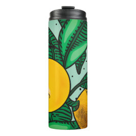 Lovely Lemons Thermal Tumbler Full Wrap Design タンブラー