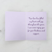 Lovely Lilac Panda Mother’s Day  カード (内部)