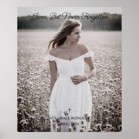 Lovely Memorial Photo Funeral Celebration ポスター (正面)