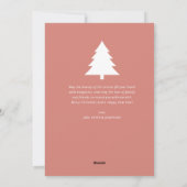 Lovely merry bright modern photo Christmas シーズンカード (裏面)