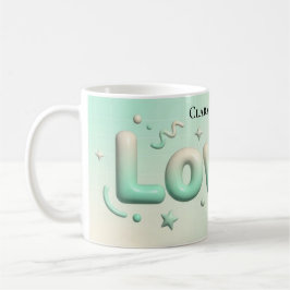 Lovely Minimalist Heart Personalized コーヒーマグカップ