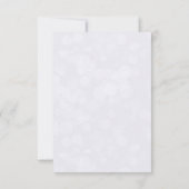 Lovely Modern Script | 感謝の写真カード 出欠カード (裏面)