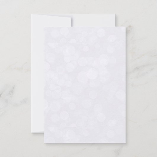 Lovely Modern Script | 感謝の写真カード 出欠カード (裏面)