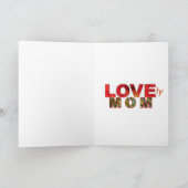 LOVEly MOM Mothers Day Gift カード (内部)