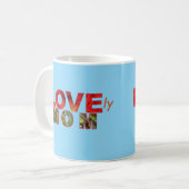 LOVEly MOM Mothers Day Gift コーヒーマグカップ (正面左)