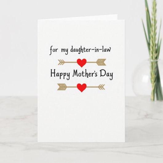 Lovely Mothers Day Arrow Card カード (正面)