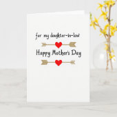 Lovely Mothers Day Arrow Card カード (黄色い花)