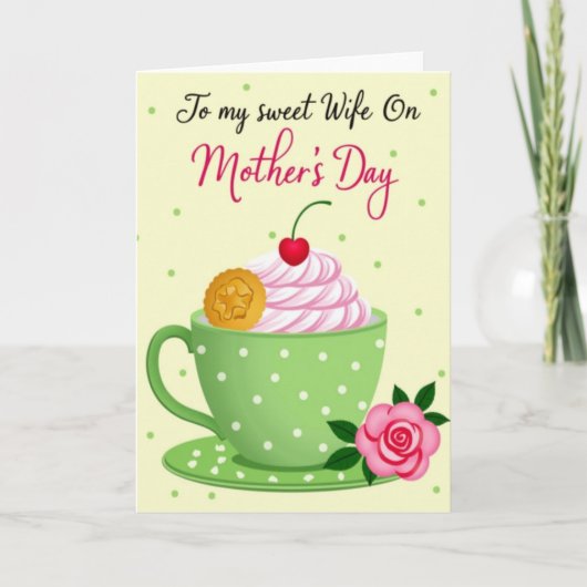 Lovely Mothers Day Dessert Card カード (正面)