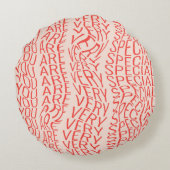 Lovely motivational inscription: you are very spec ラウンドクッション (裏面)