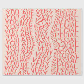 Lovely motivational inscription: you are very spec ラッピングペーパー (フラット)