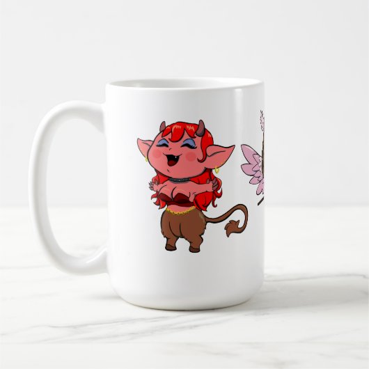 Lovely Mythical Ladies Mug コーヒーマグカップ (左)