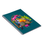 Lovely Pekin Robin Bird Pair ノートブック (右側)