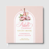 Lovely petals and prosecco blush gold Shower ゲストブック (正面)