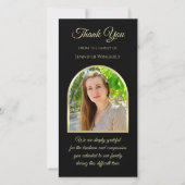 Lovely Photo Arch Sympathy Memorial Funeral サンキューカード (正面)