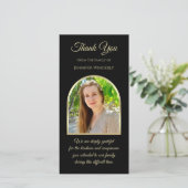 Lovely Photo Arch Sympathy Memorial Funeral サンキューカード (スタンド正面)