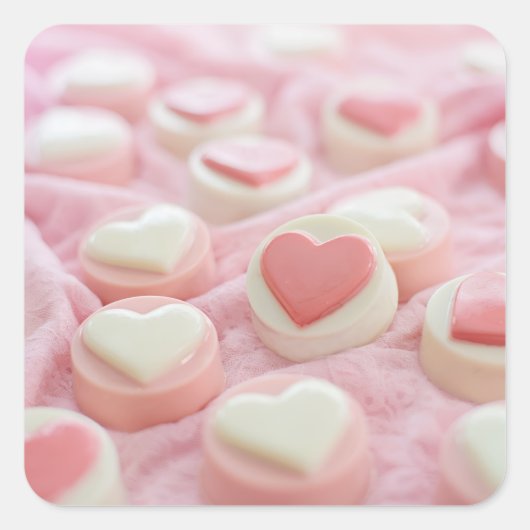 lovely pink  スクエアシール (正面)