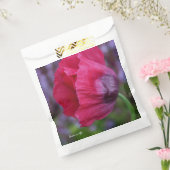 lovely Pink & Purple Poppy 花 フェイバーバッグ (封をした状態)