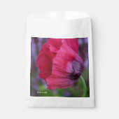 lovely Pink & Purple Poppy 花 フェイバーバッグ (正面)