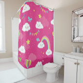 Lovely Pink Rainbow Sky repeating pattern. A seaml シャワーカーテン (インサイチュ)