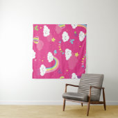 Lovely Pink Rainbow Sky repeating pattern. A seaml タペストリー (インサイチュ(横))