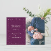 Lovely Plum Starry New Year Photo シーズンカード (スタンド正面)