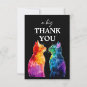 Lovely 🌈  Purrfectly Yours: Purrfectly  サンキューカード (正面)