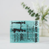 Lovely Quotes To My Mom | Gift For Mother 案内ポストカード (スタンド正面)