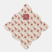 Lovely Red and White Floral フェイバーボックス (折り畳みなし)