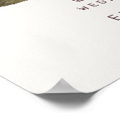 Lovely Rustic Pink Tones Church Wedding ポスター (角)