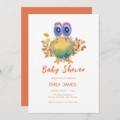 Lovely Save the Planet Baby Shower 招待状 (正面/裏面)