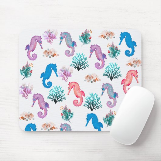 Lovely Seahorses マウスパッド (マウス)