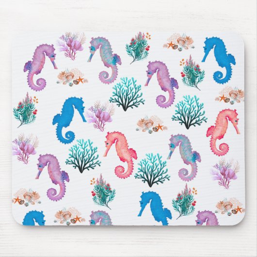 Lovely Seahorses マウスパッド (正面)