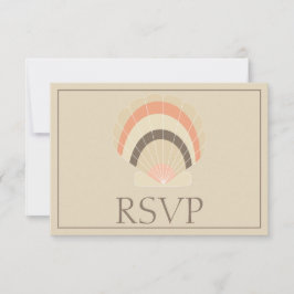 Lovely Seashell応答RSVP 出欠カード