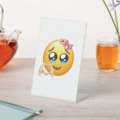 Lovely Smiling Emoji Tabletop Sign for Office  台座サイン (インサイチュ)
