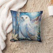 Lovely Snowy Owl クッション (ブランケット)