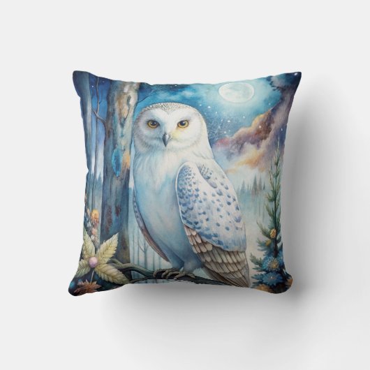Lovely Snowy Owl クッション (裏面)