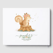 Lovely Squirrel wildlife farm forest animal ゲストブック (裏面)