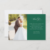 Lovely Stylish Calligraphy Wedding  サンキューカード (裏面)