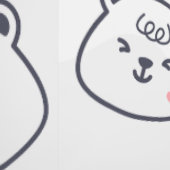 Lovely Teddy bear pattern for Your Kid Room 壁紙 (縫い目)