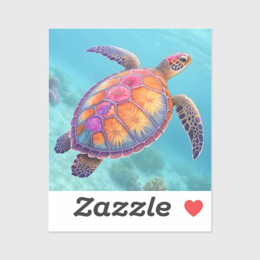 Lovely Turtle シール (シート)