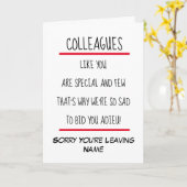 Lovely Verse Sorryの離れリタイアカード カード (黄色い花)