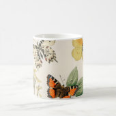 Lovely vintage illustration of butterflies コーヒーマグカップ (中央)