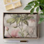 Lovely Vintage Inspired Botanical Flowers 薄葉紙 (ギフト)