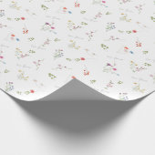 Lovely Watercolor Flower Wrapping Paper ラッピングペーパー (角)